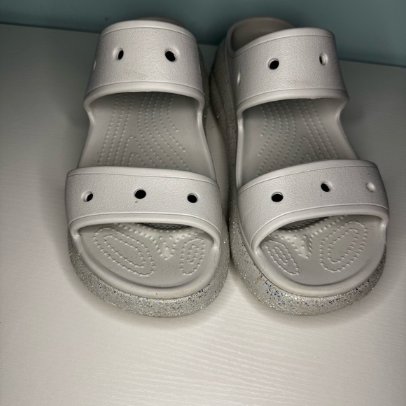 Crocs Classic Crush Platform Sandals Womens- Size 9 - Picture 4 of 8